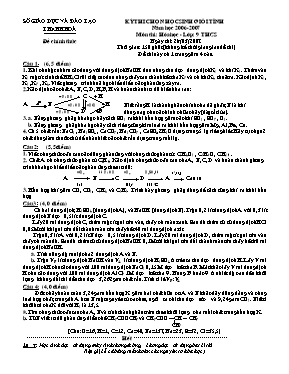 Bộ đề thi chọn học sinh giỏi môn Hóa học Khối 9